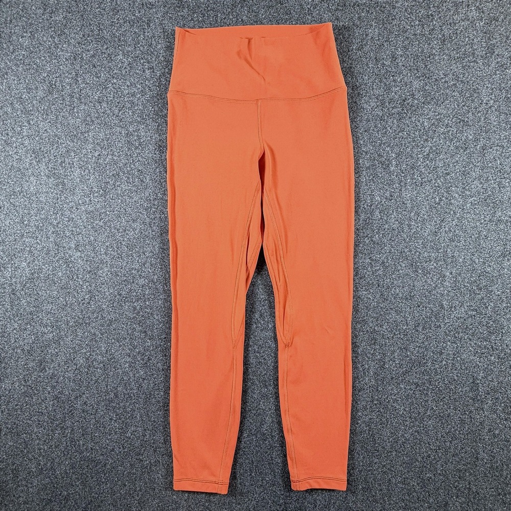 Lululemon Align High-Rise Pant 25" Orange Nulu Yoga Leggings Womens‎ Size 6